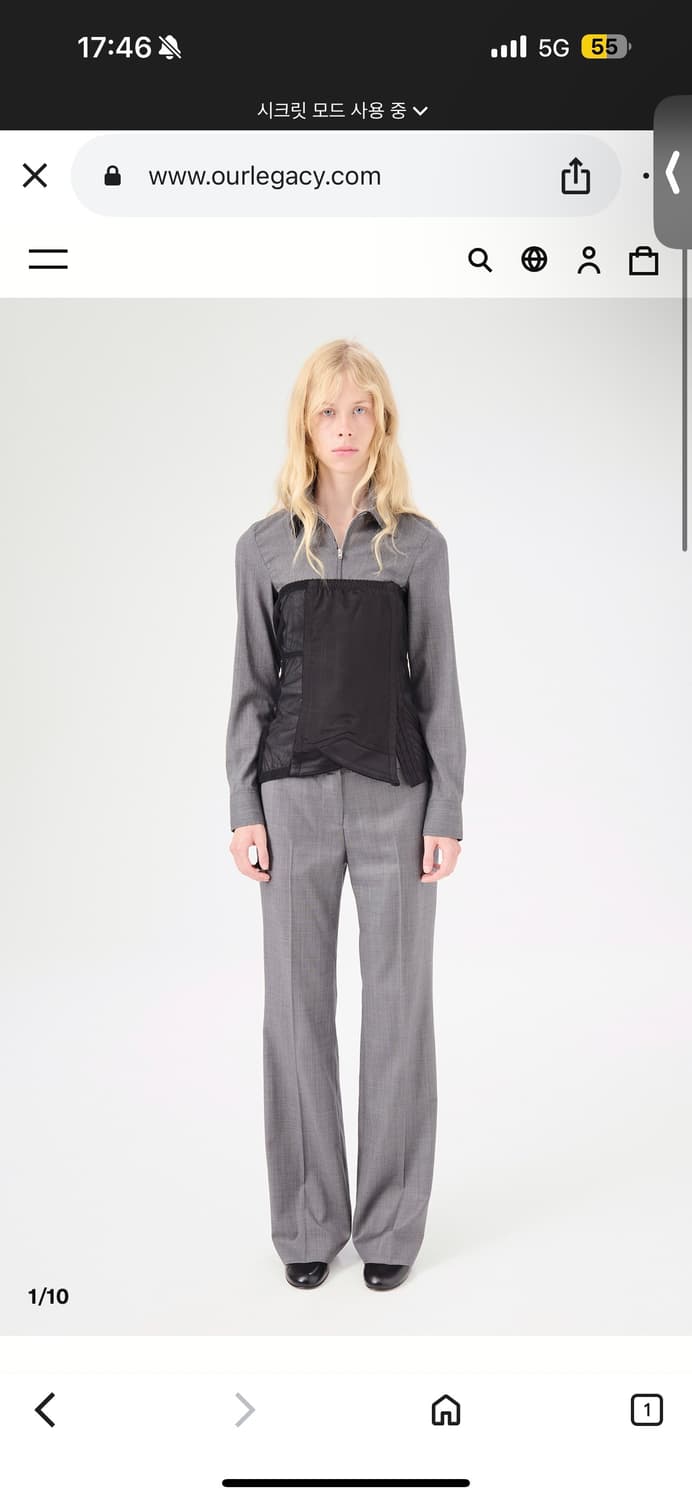 아워레가시 OBJECT CORSET BLACK REFUNED OXFORD 상품이미지1