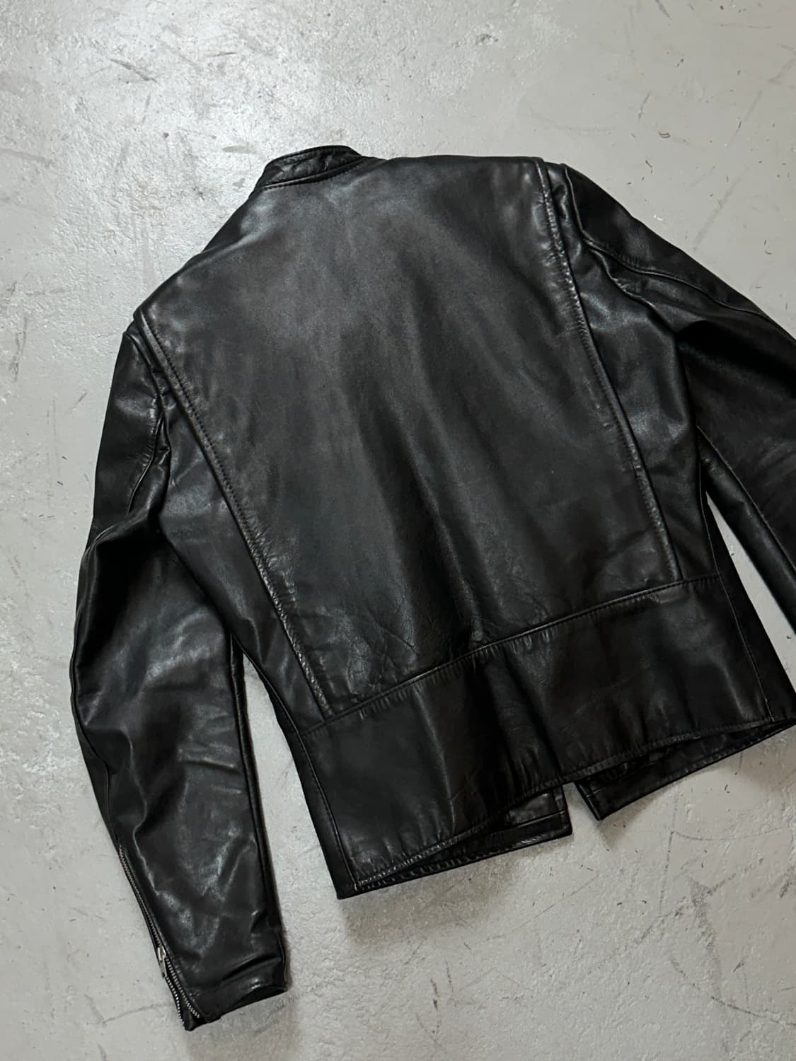 80's 브룩스 레더 카페레이서 자켓 빈티지 레더 자켓 상품이미지6