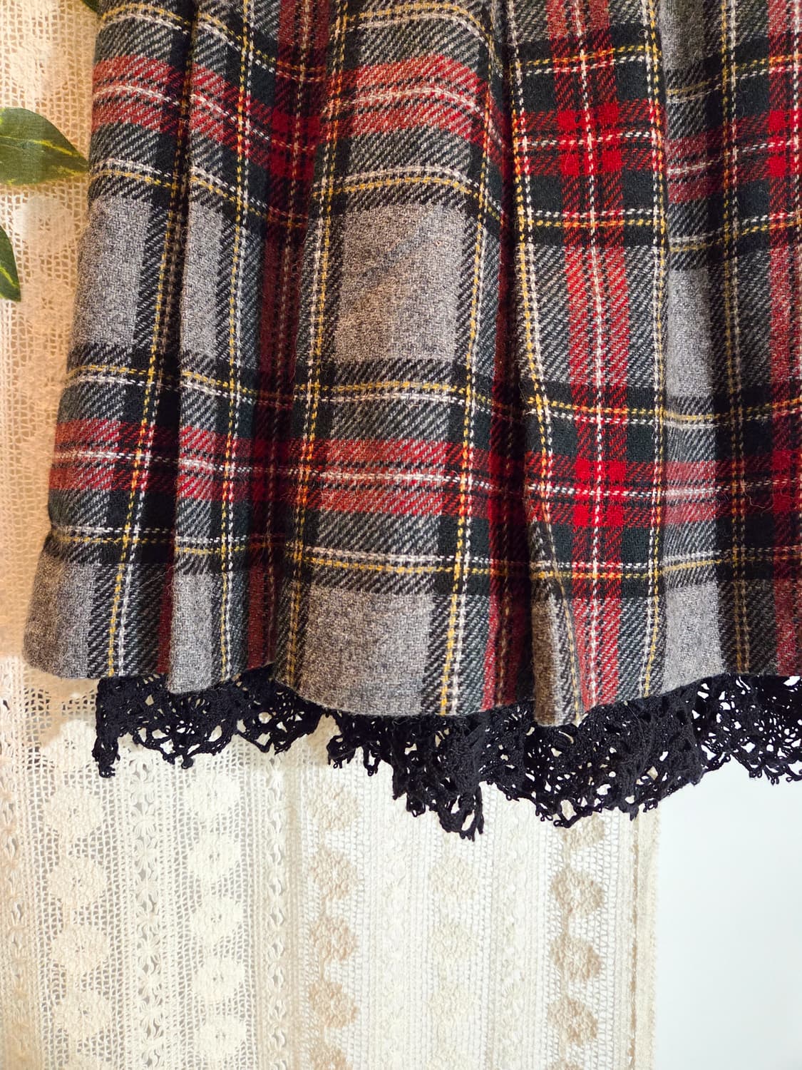 Betty's blue 체크 울 스커트 상품이미지3