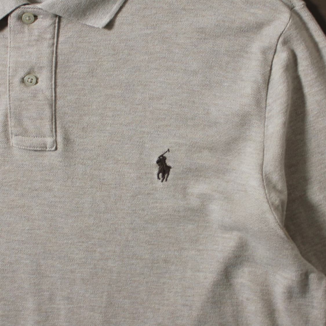 Polo 폴로 랄프로렌 오트밀 카라 롱 슬리브 (QR인증) 상품이미지2