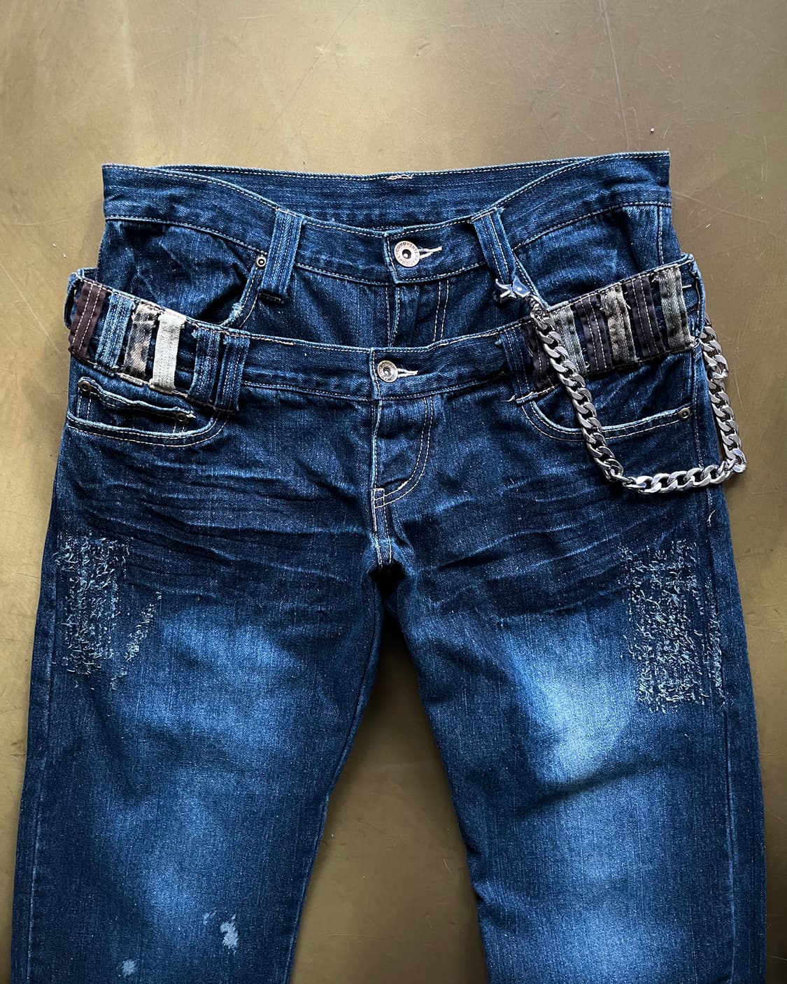 90s GUMU International 2-Waist Denim 상품이미지5