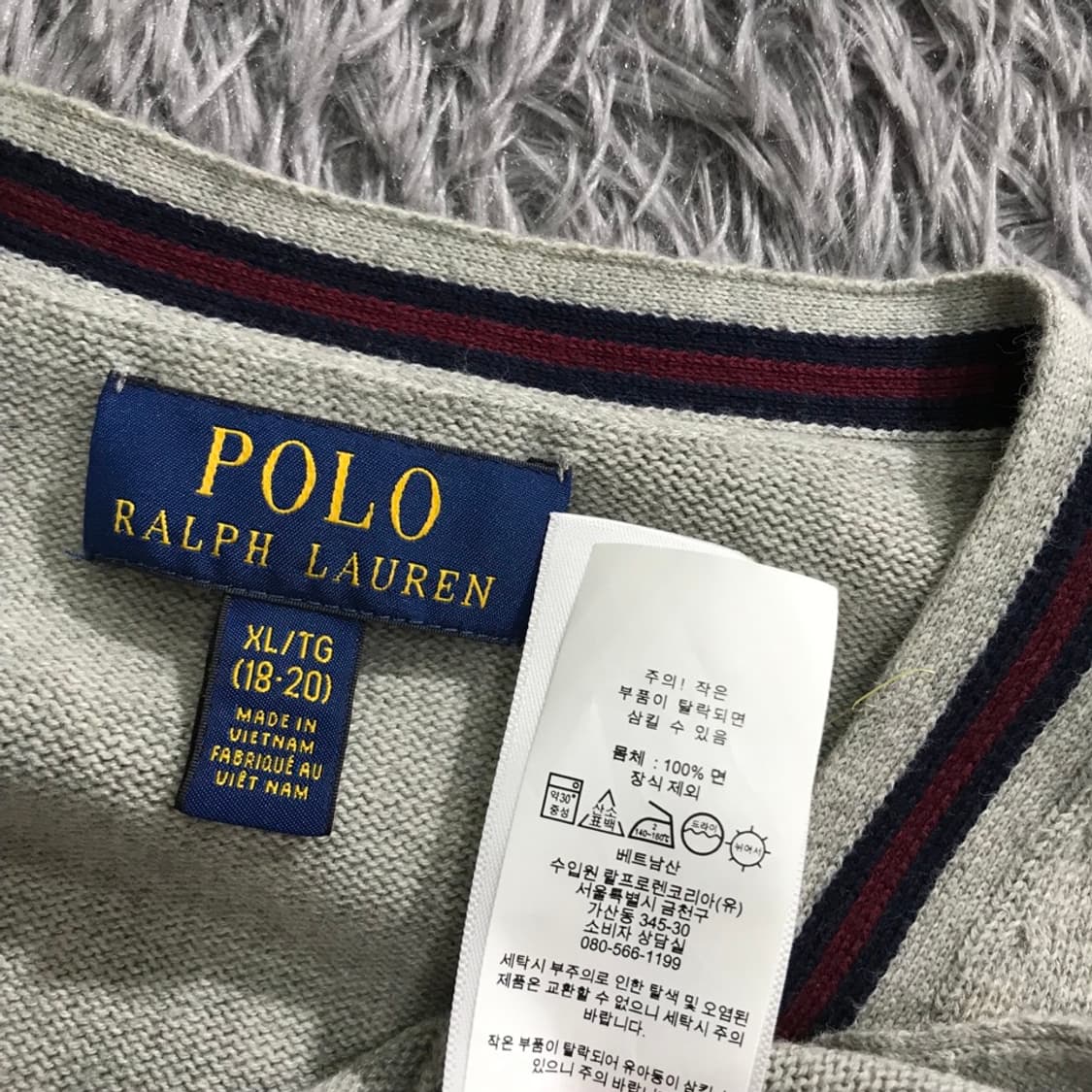 [[주니어 XL,성인 S] 폴로(POLO)랄프로렌 브이넥 가디건@170 상품이미지5