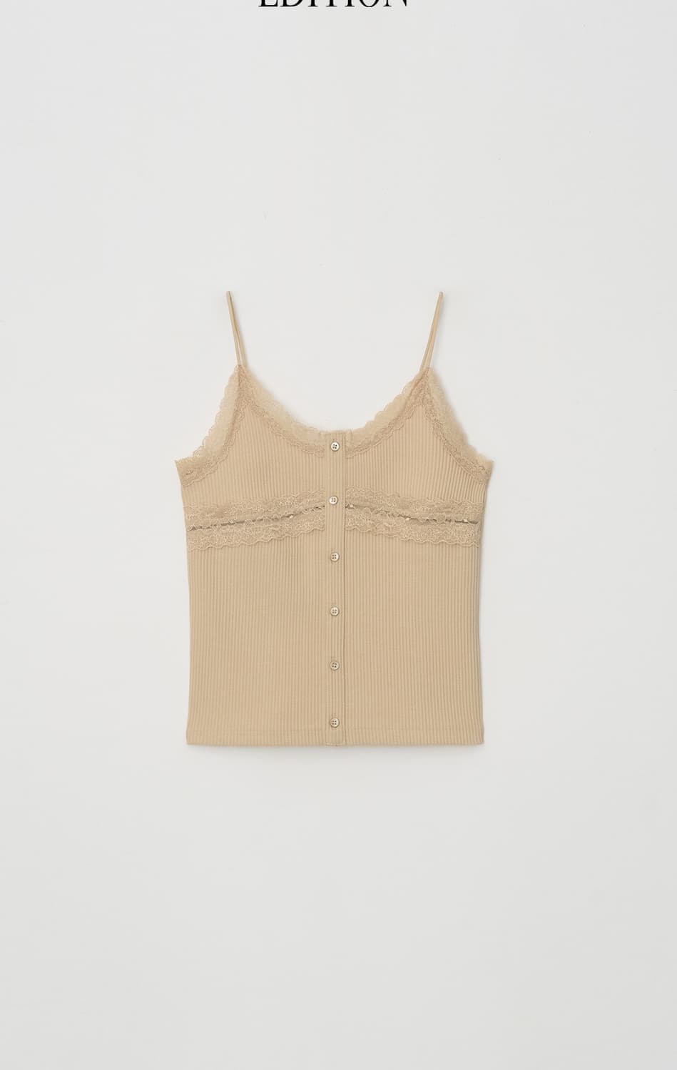 아뜰리에에디션 Lace Trim Sleeveless (apricot) 상품이미지1