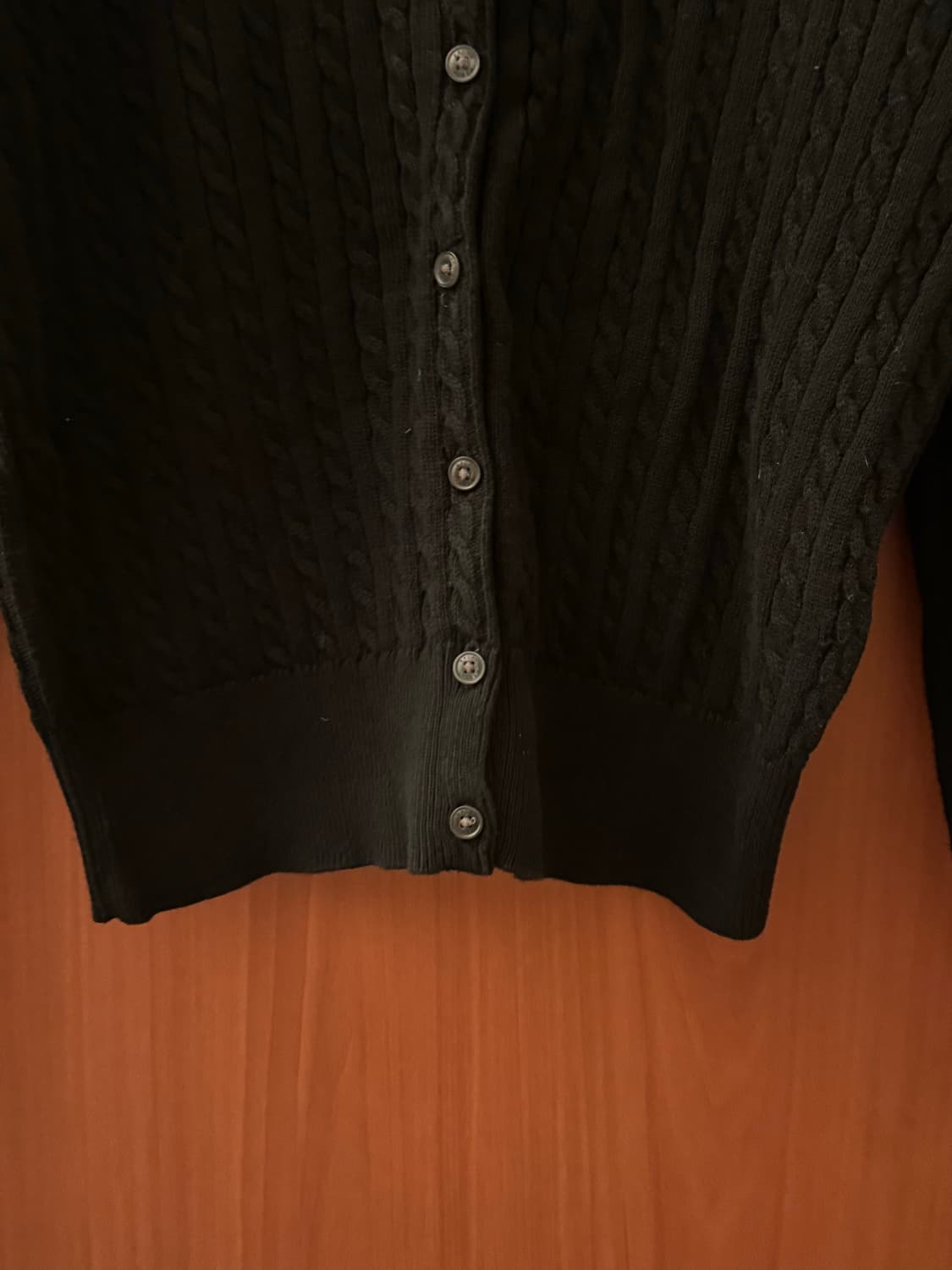 폴로 랄프로렌 걸즈 꽈배기 가디건 L(12-14) 블랙 상품이미지5