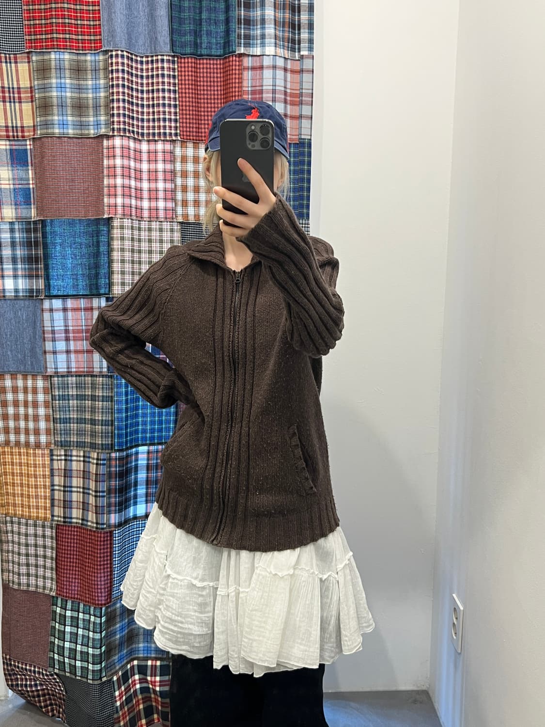 Gap 초코 브라운 니트 집업 상품이미지2