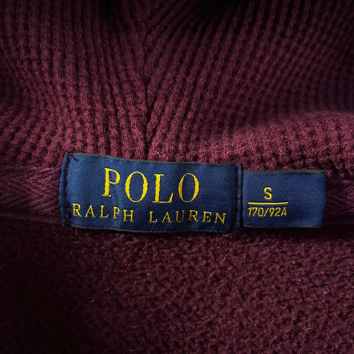 Polo  폴로 랄프로렌 자수 코튼 버건디 후드집업  상품이미지4