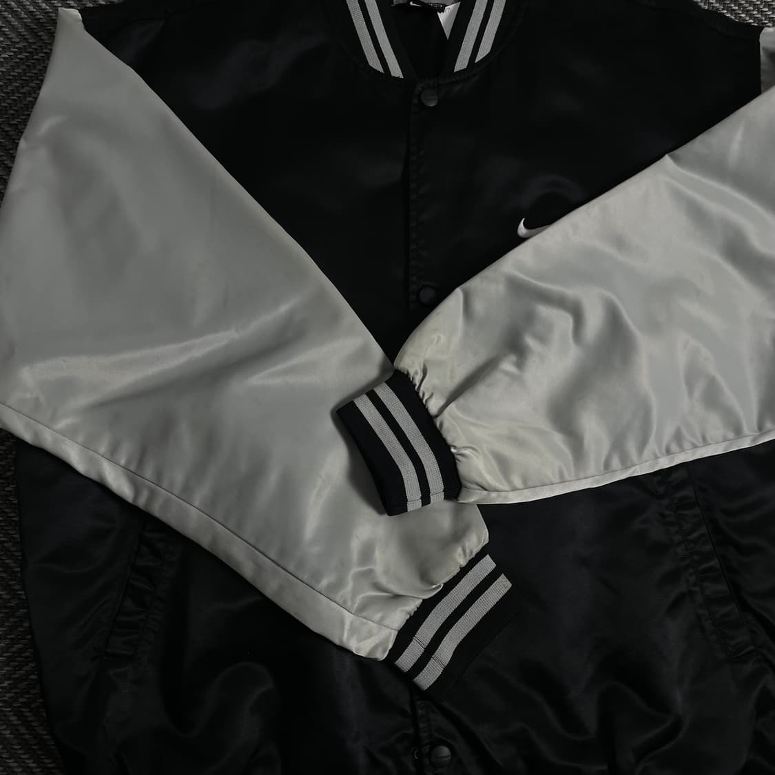 00s 나이키 올드스쿨 박시핏 사틴 바시티 자켓o 3035 상품이미지4