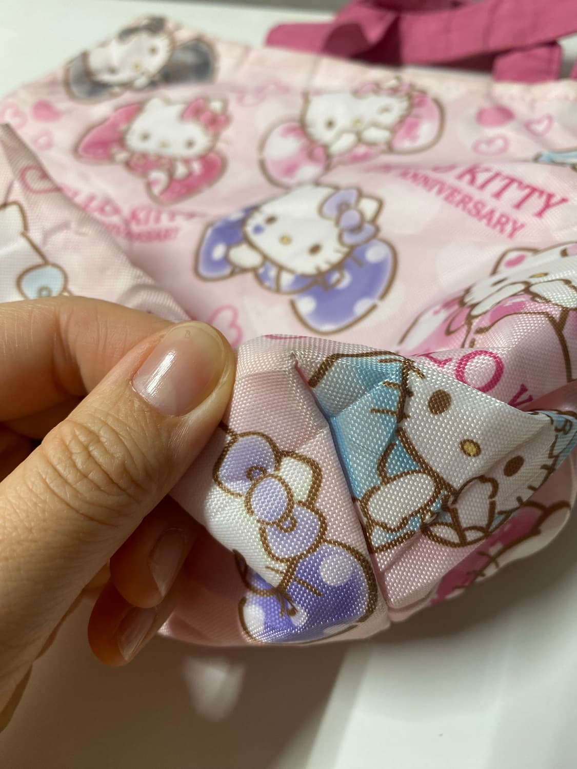 헬로키티 50주년 핑크 토트백 상품이미지8