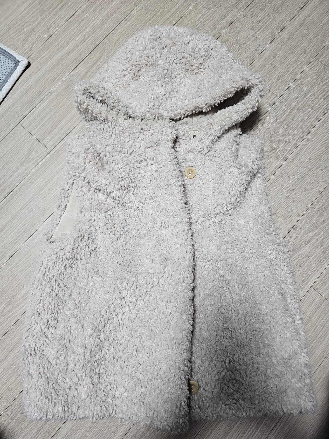 코스 후드 시어링 베스트 상품이미지3