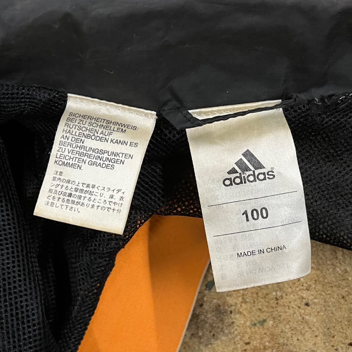 [정품/100] 아디다스 블랙 오렌지 바람막이 자켓 b19 상품이미지5