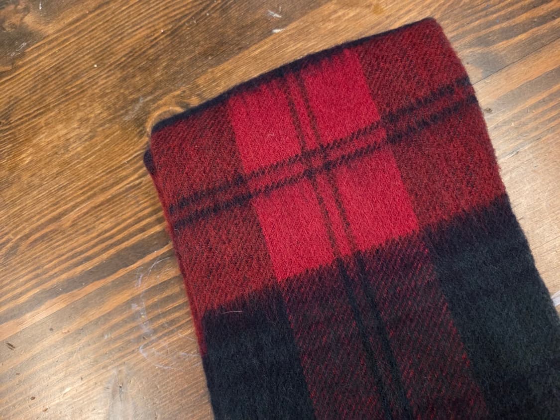 까르벵 타탄체크 머플러 상품이미지3