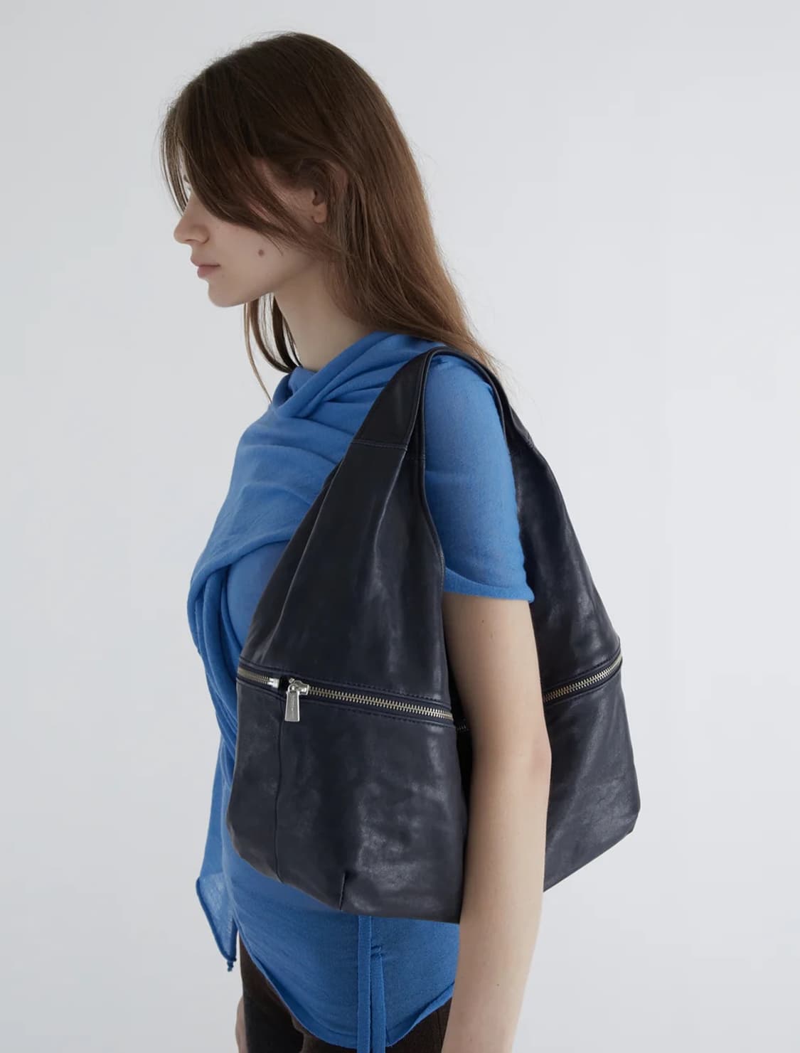 팔로마울 25fw Riba Zip 지퍼 숄더백/네이비 상품이미지2