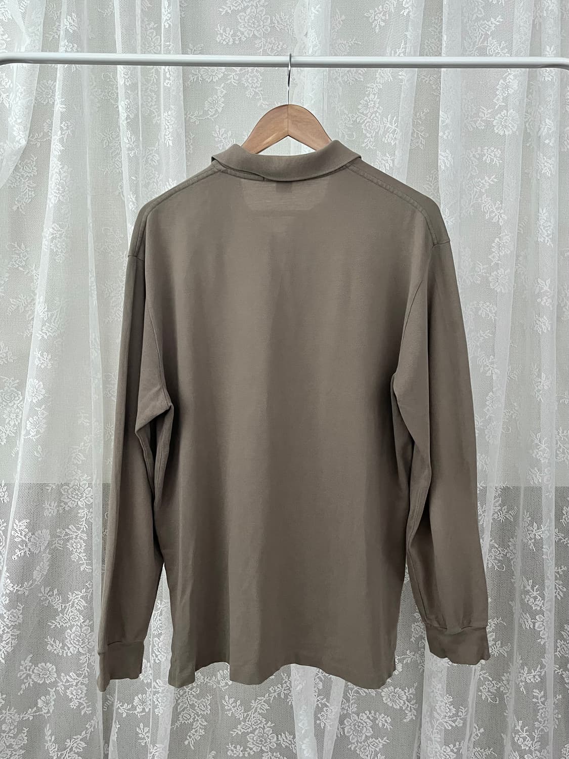 L) 폴로 랄프로렌 긴소매 카라 티셔츠 브라운 상품이미지2