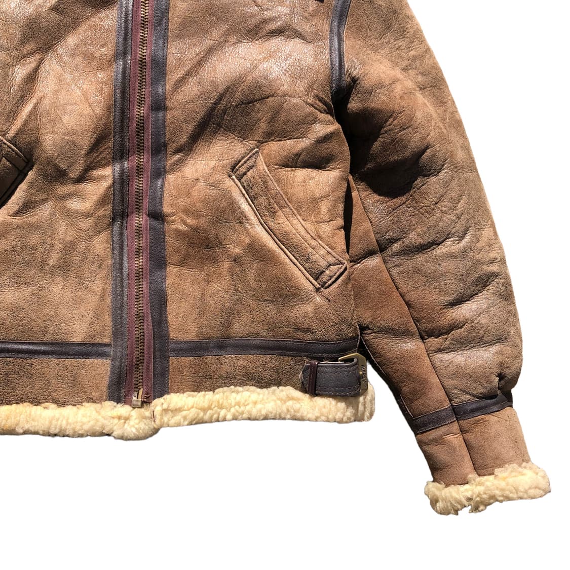 [M] 아비렉스 B-3 플라이트 자켓 무스탕 상품이미지8