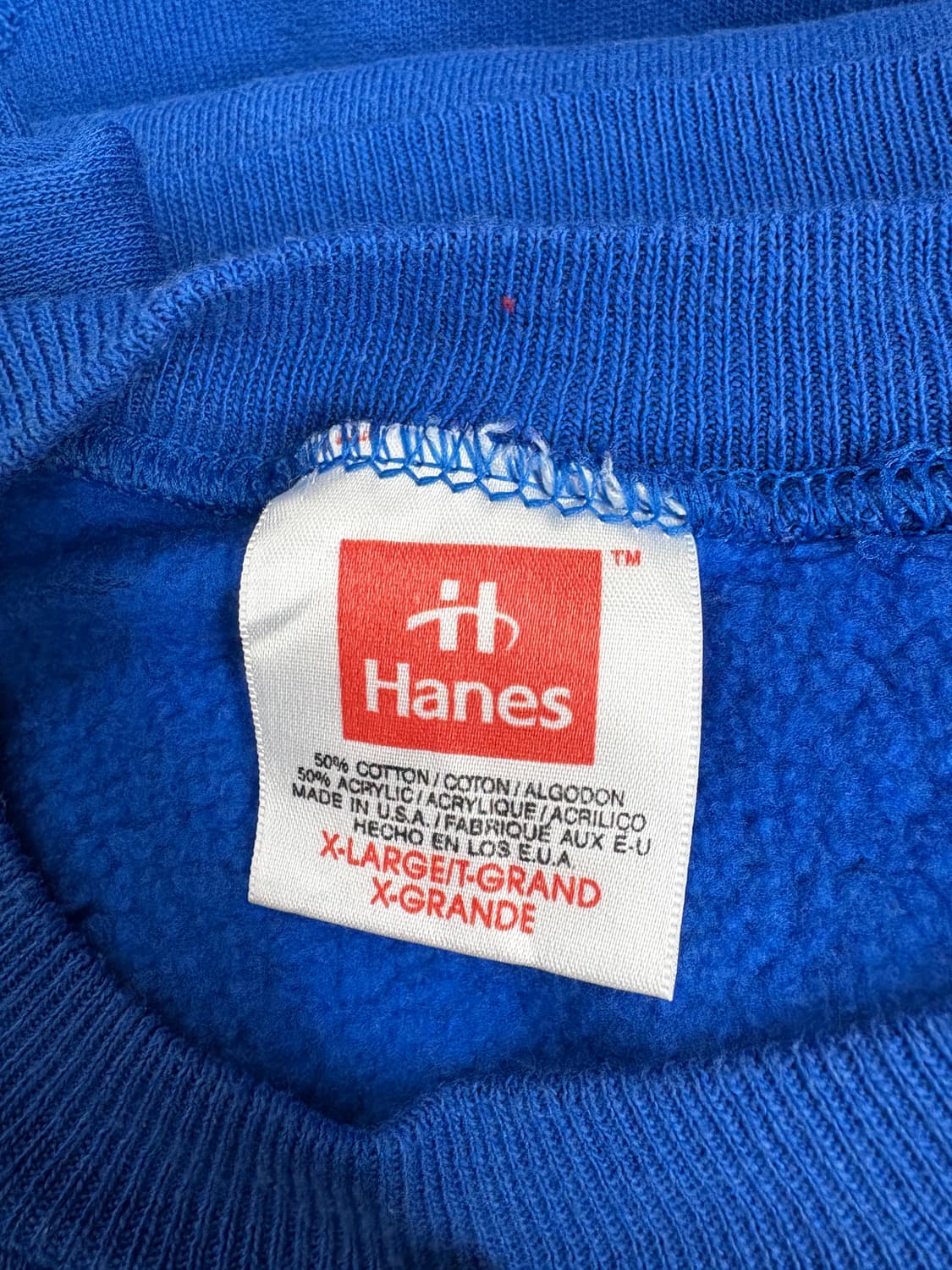 [XL] 80s Hanes USA 헤인즈 블랭크 스웻셔츠 크루넥 상품이미지2