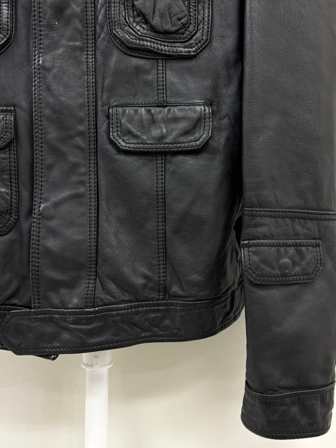 빈티지 양가죽 리얼 레더 자켓 상품이미지8