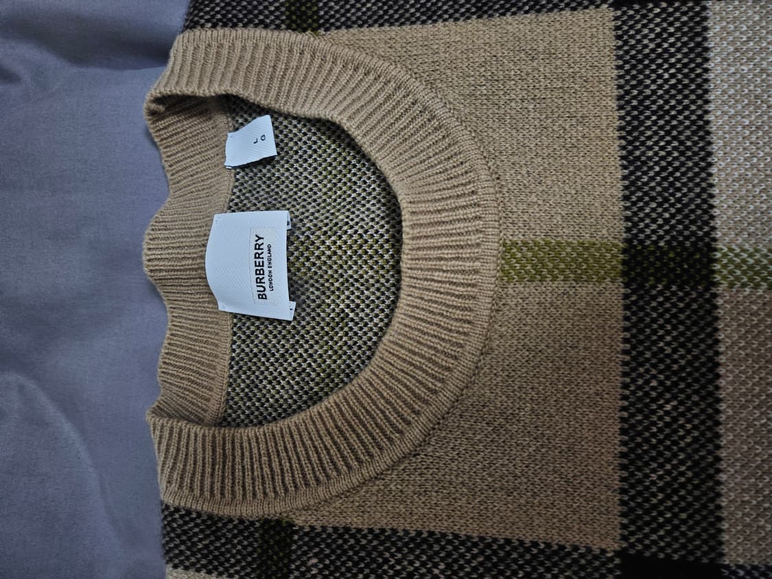 버버리 캐시미어 니트 L 105사이즈 상품이미지2