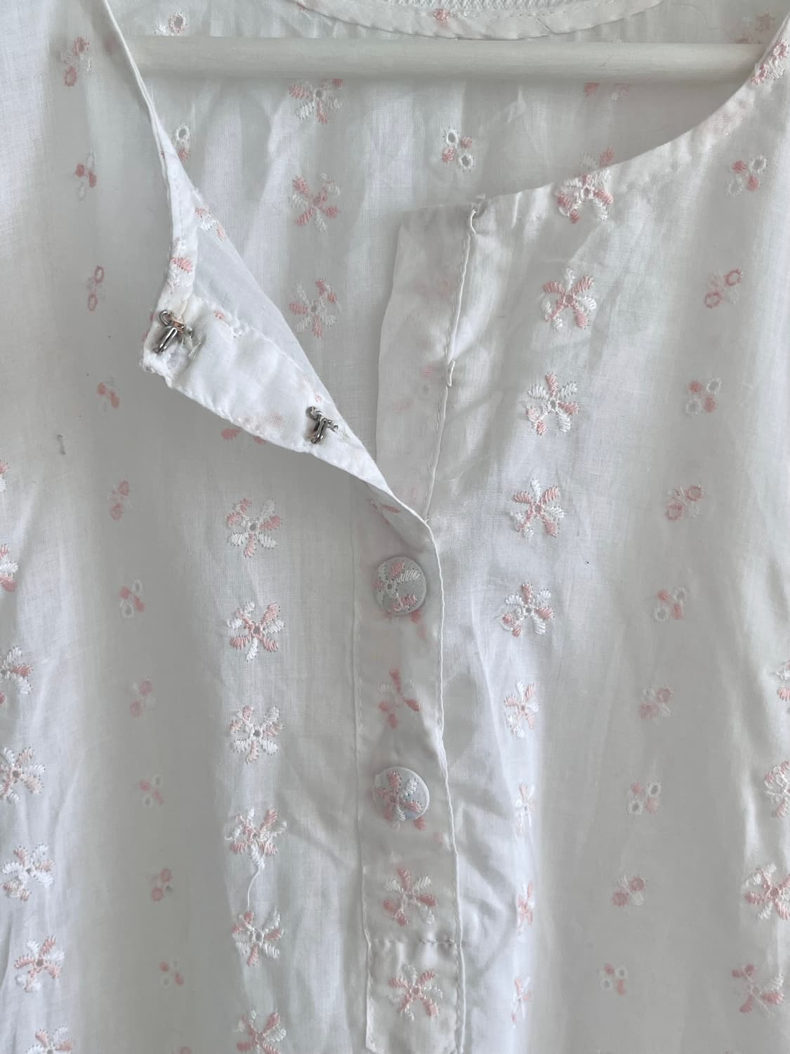 자수 원피스 잠옷 상품이미지3