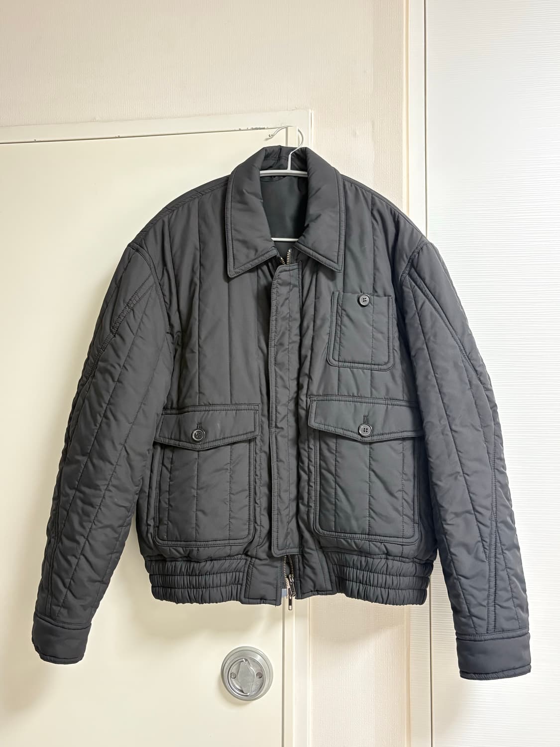 엘무드 텐쿠 퀄티드 블루종 블랙 44 상품이미지2