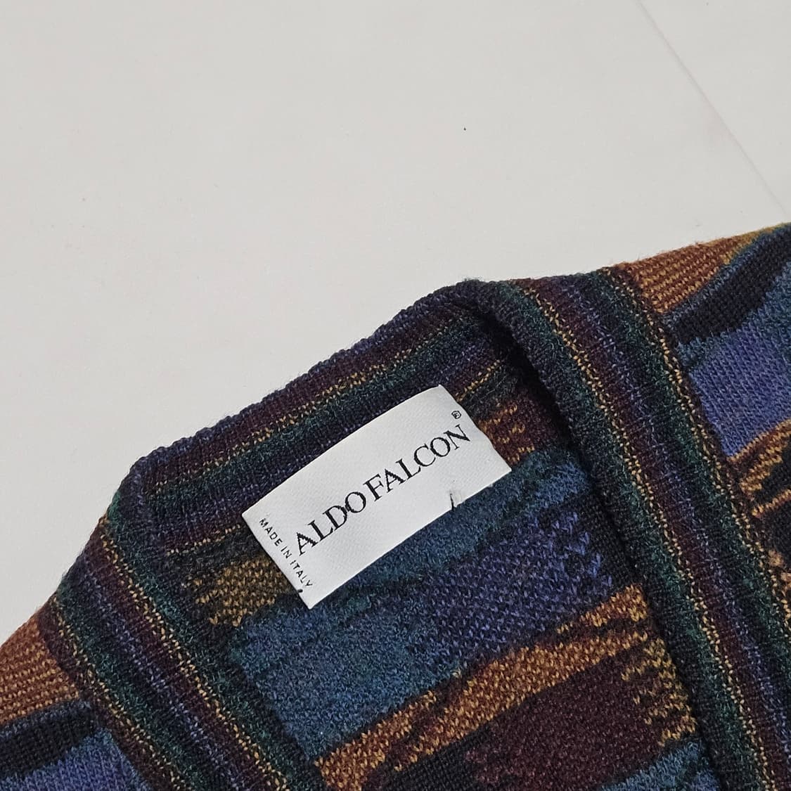 95-100) 이태리제 빈티지 패턴 니트 가디건 쿠지맛 상품이미지3