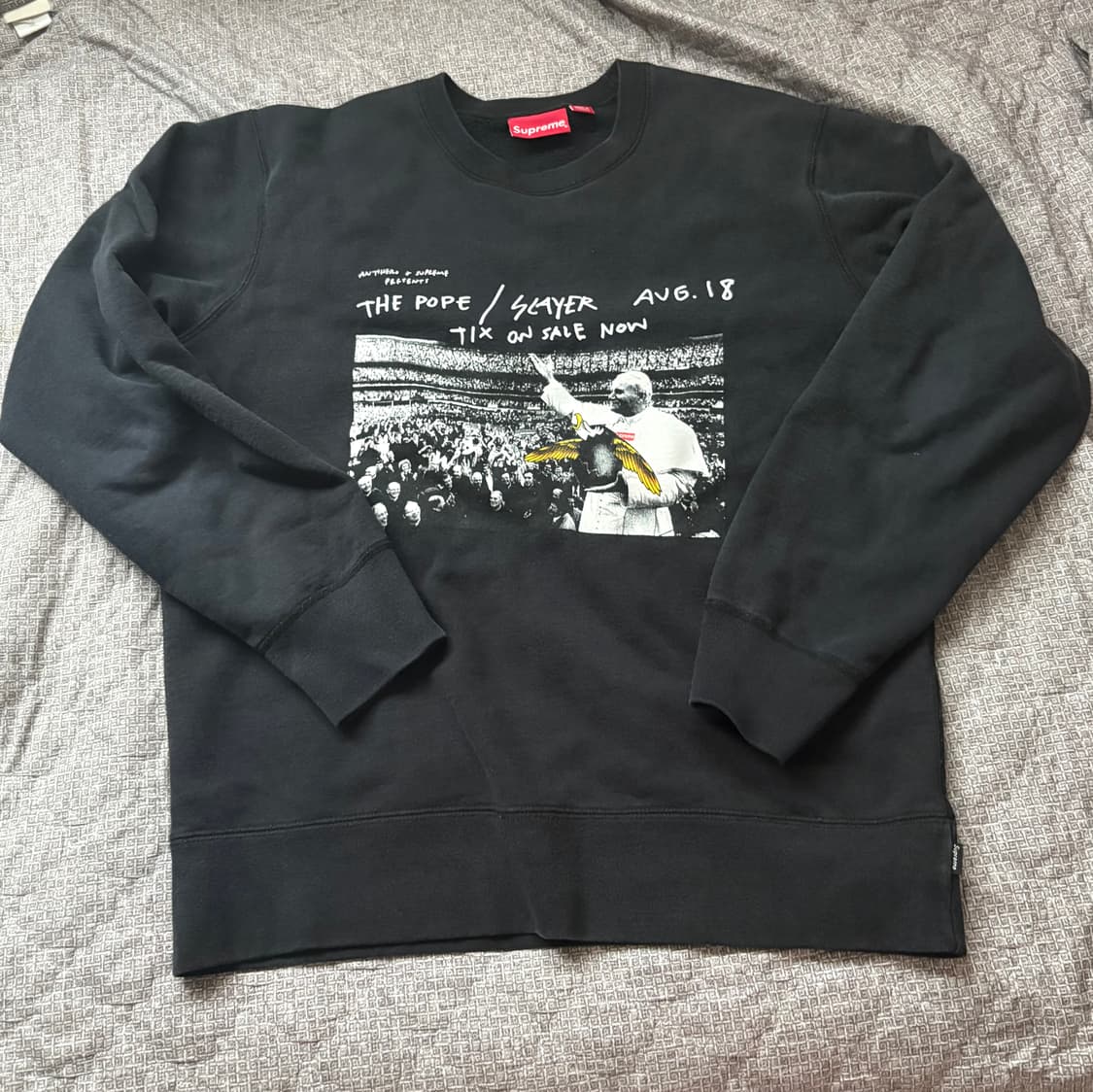 슈프림 교황 맨투맨 L 상품이미지2