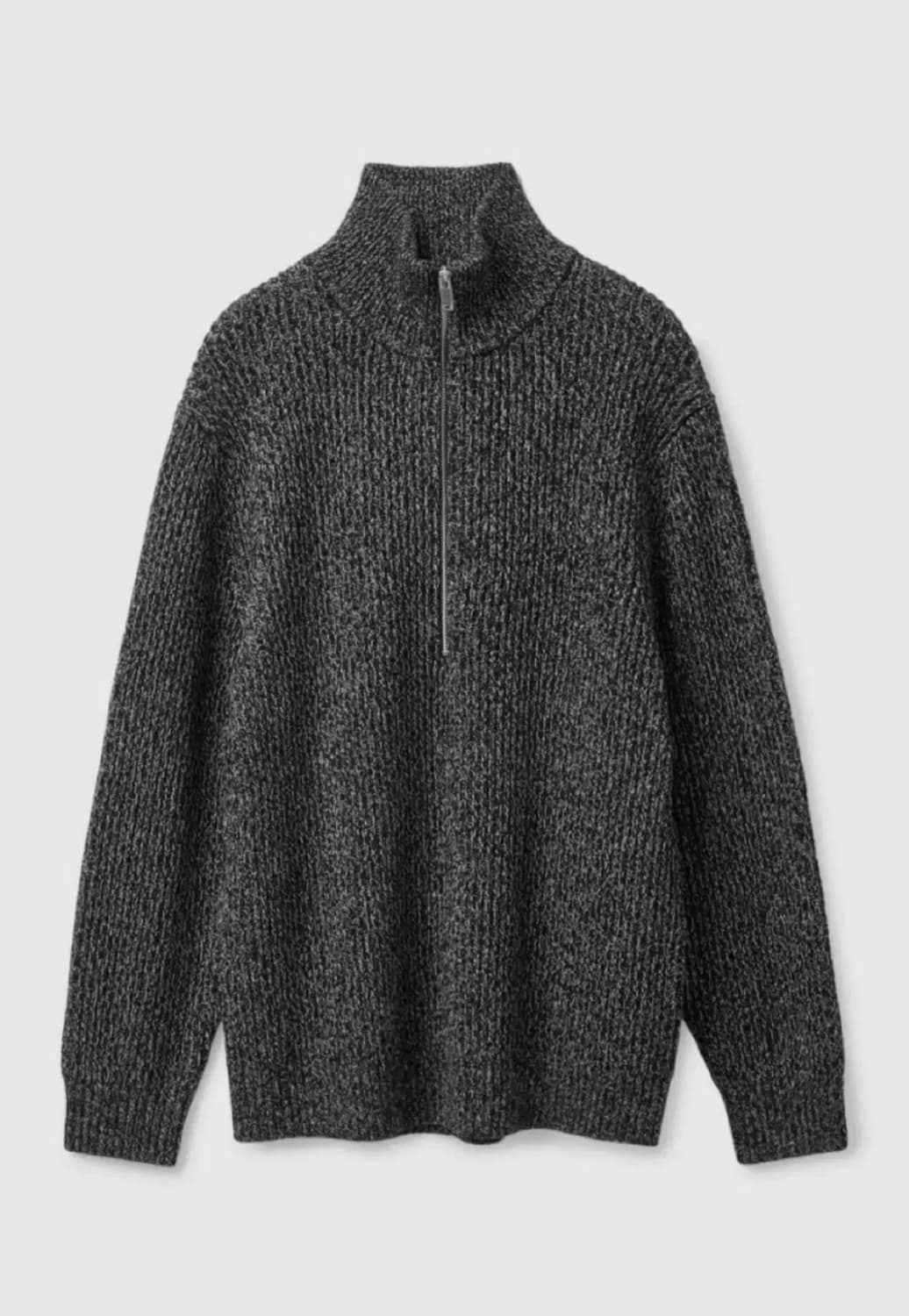 COS 릴랙스핏 니트 하프집업 S 상품이미지1