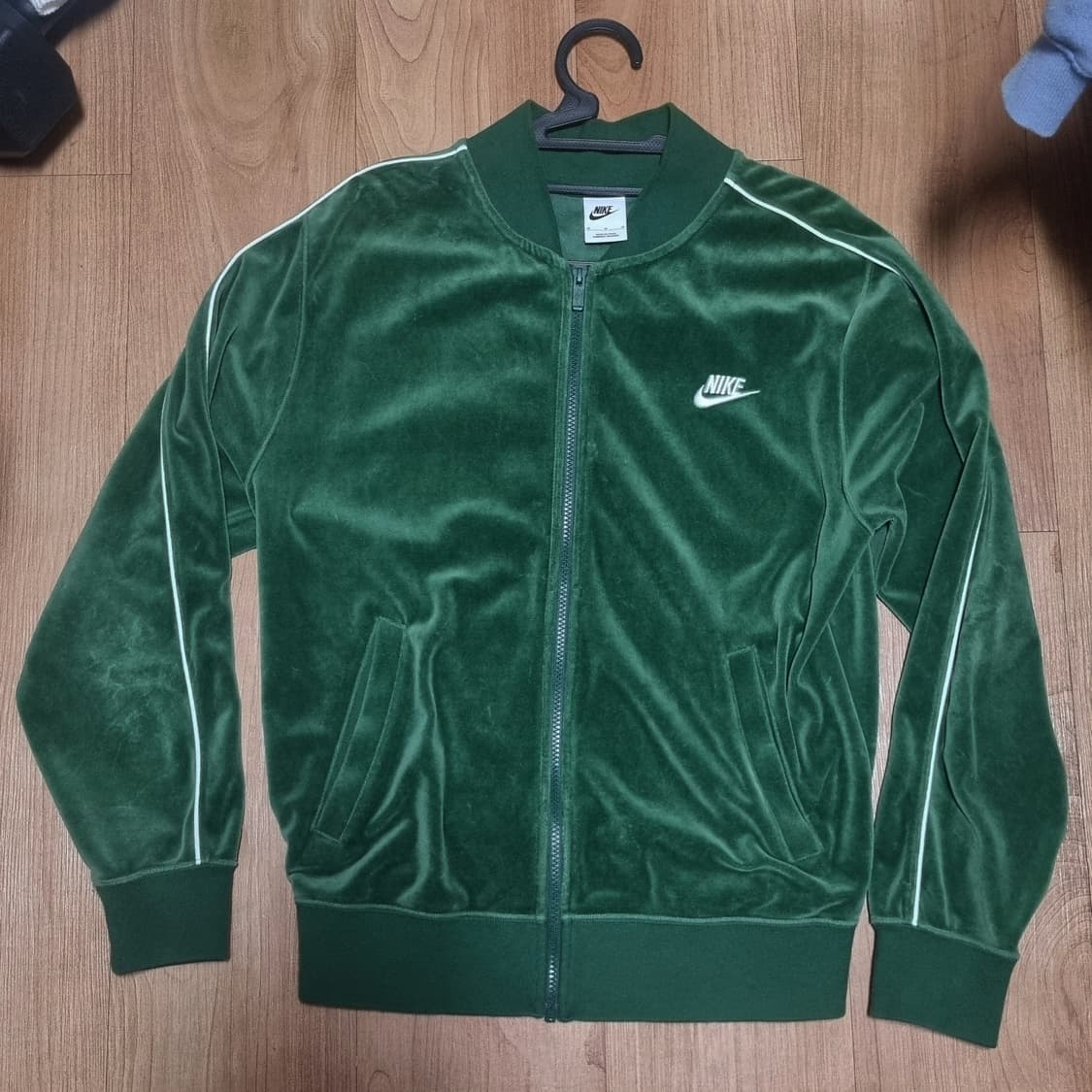 나이키 벨루어 벨벳 트랙 자켓 져지 그린M 빈티지 상품이미지1