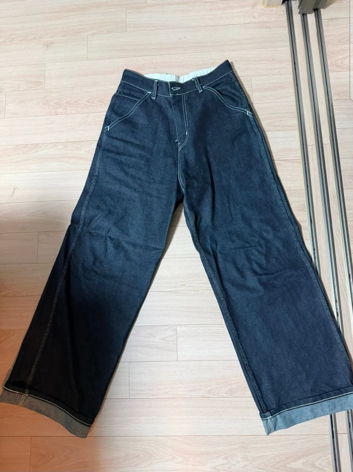 칼하트 데님 와이드 팬츠 상품이미지1