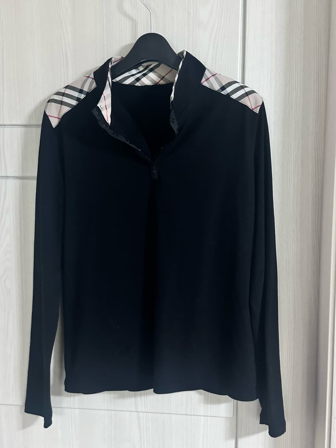 Burberry 버버리 체크 로고 긴팔 상품이미지1