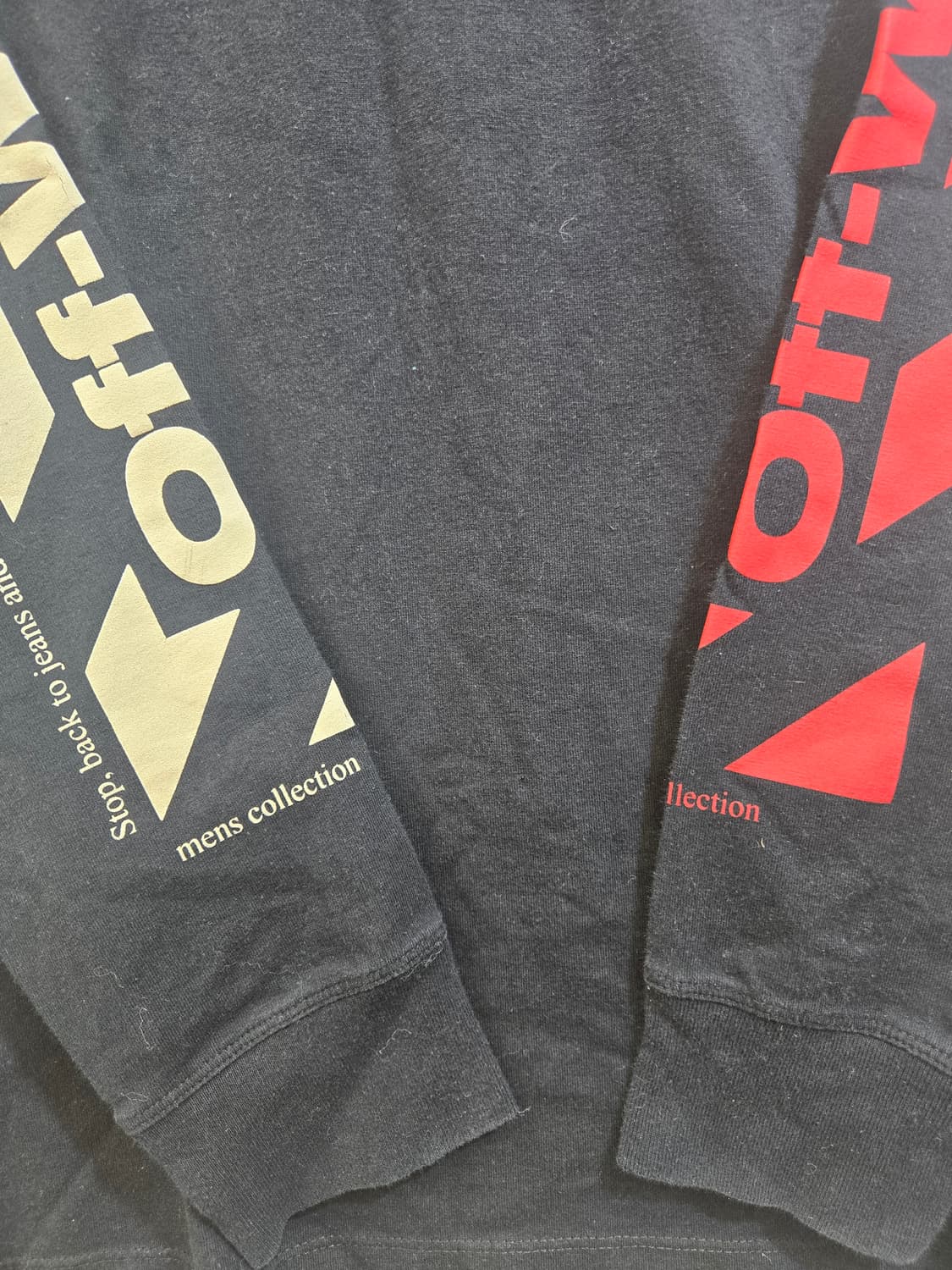 오프화이트 블랙 롱슬리브(매장판 상품이미지4