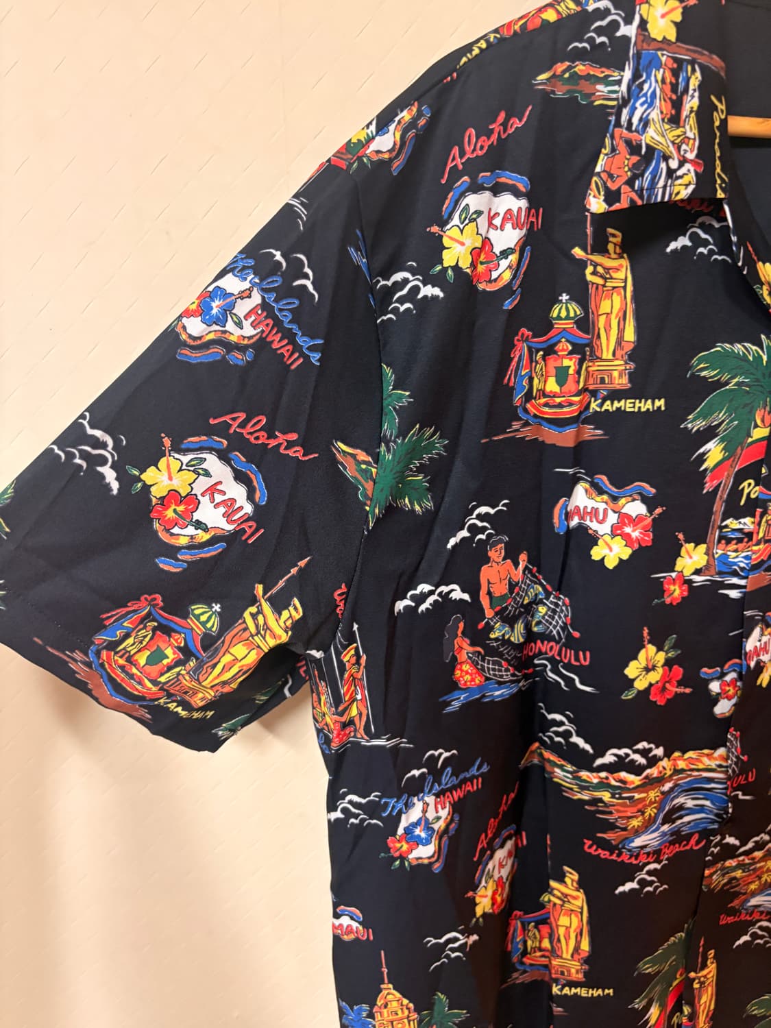 하와이패턴 오픈카라셔츠 상품이미지2