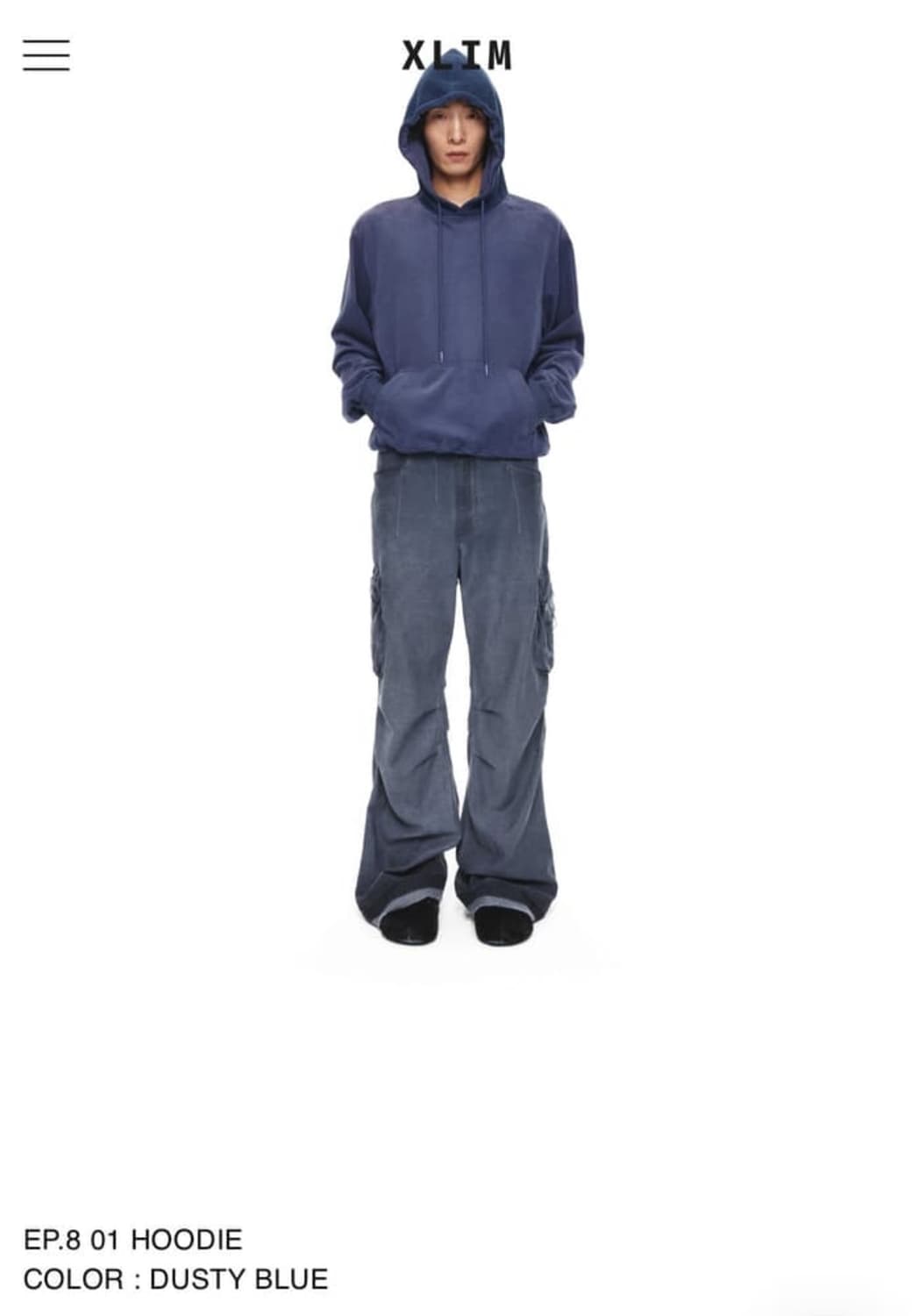EP.8 01 HOODIE COLOR: DUSTY BLUE 상품이미지1