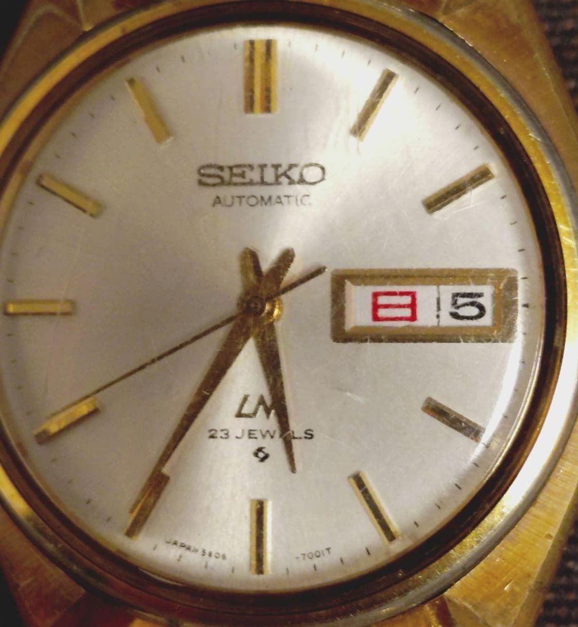 세이코 로드매틱 LM 금장 오토매틱 상품이미지3