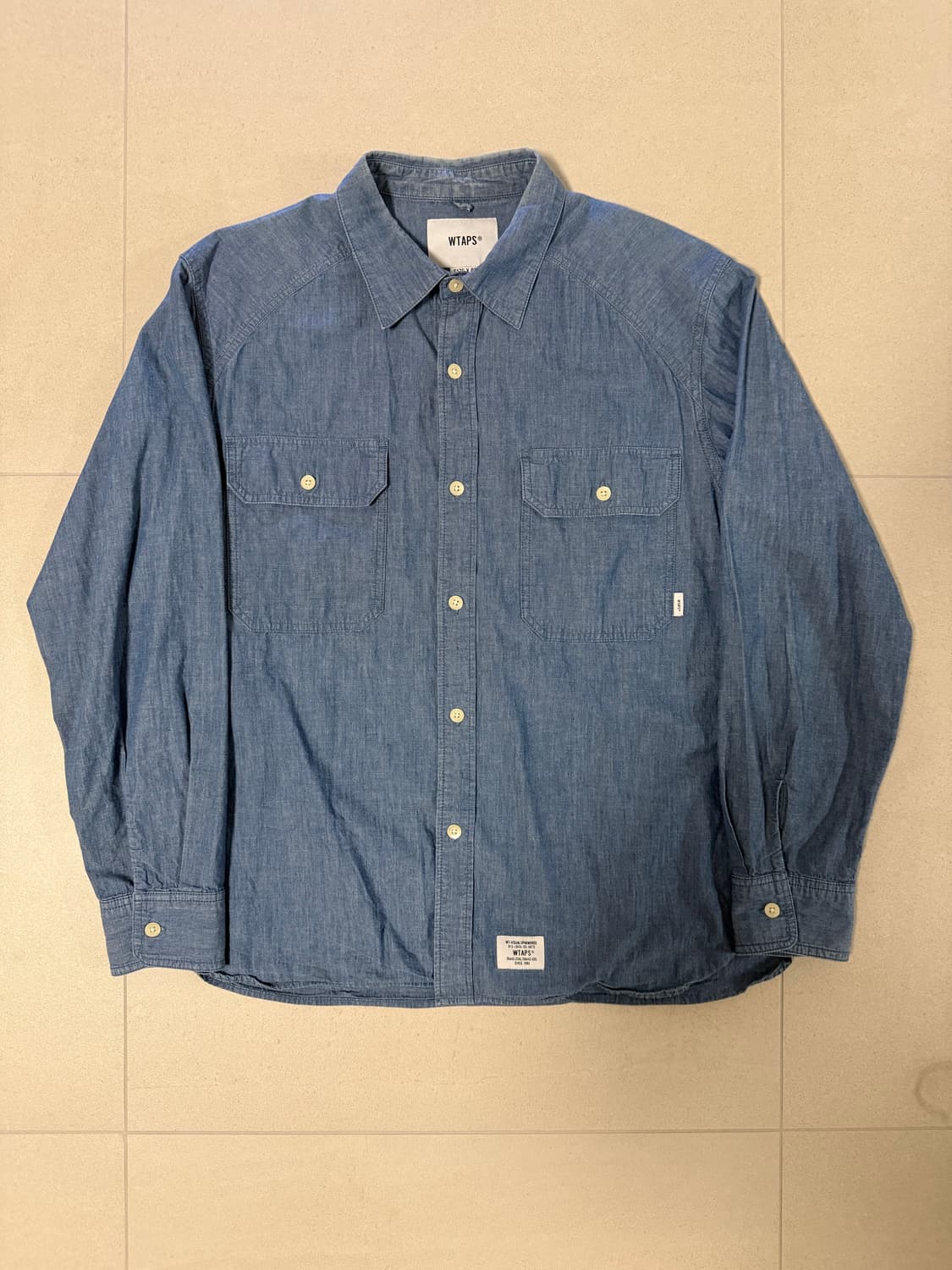 더블탭스 데님셔츠 3 (xl) 상품이미지1