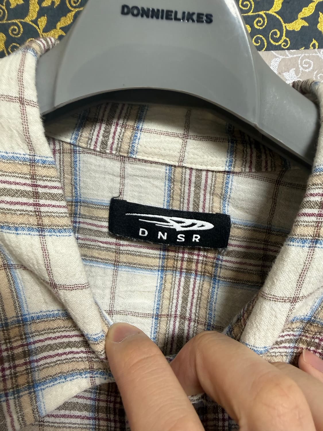 [L] DNSR 오버사이즈 체크 셔츠 상품이미지3