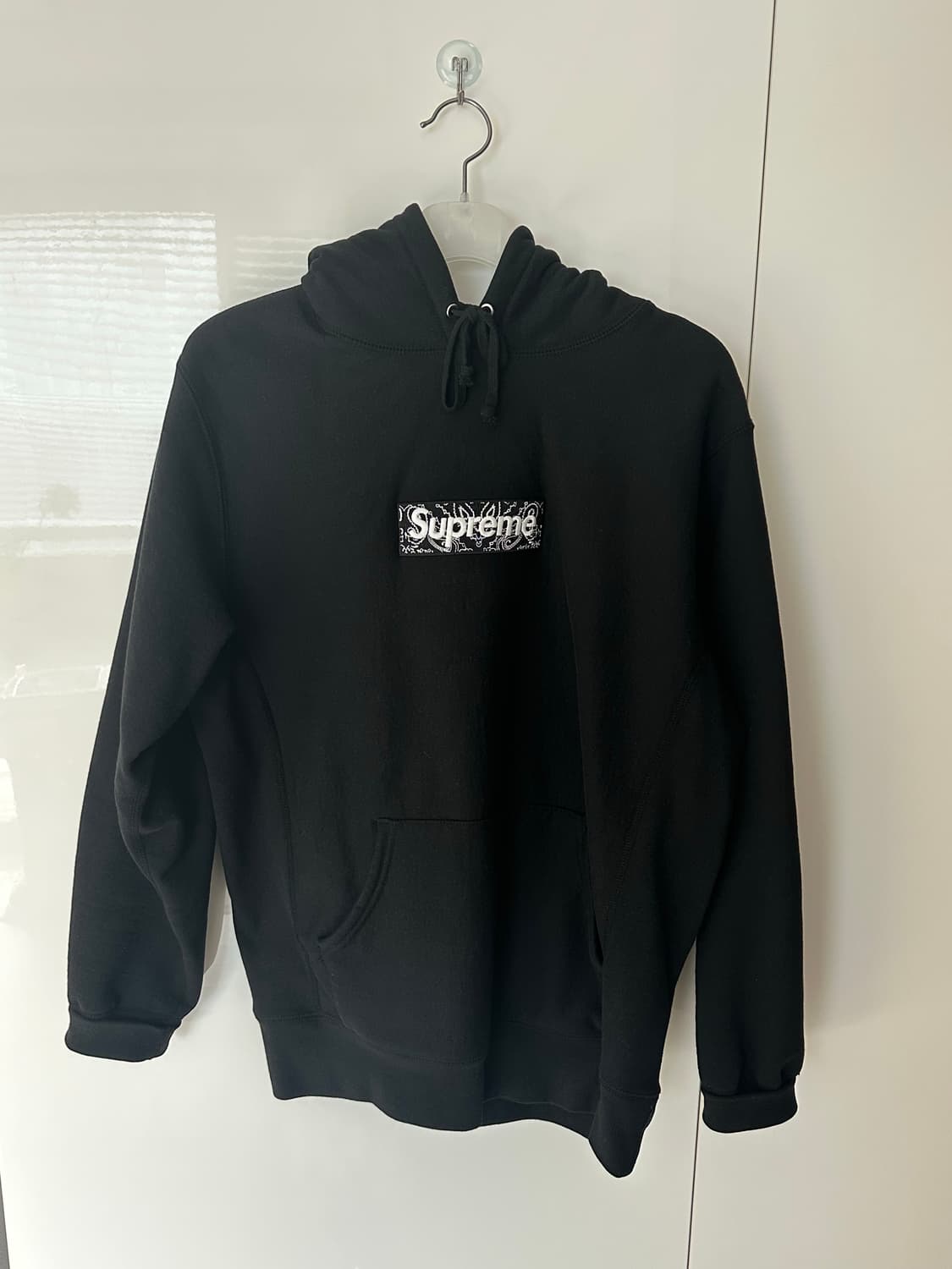 슈프림 반다나 박스로고 후드 블랙 상품이미지2