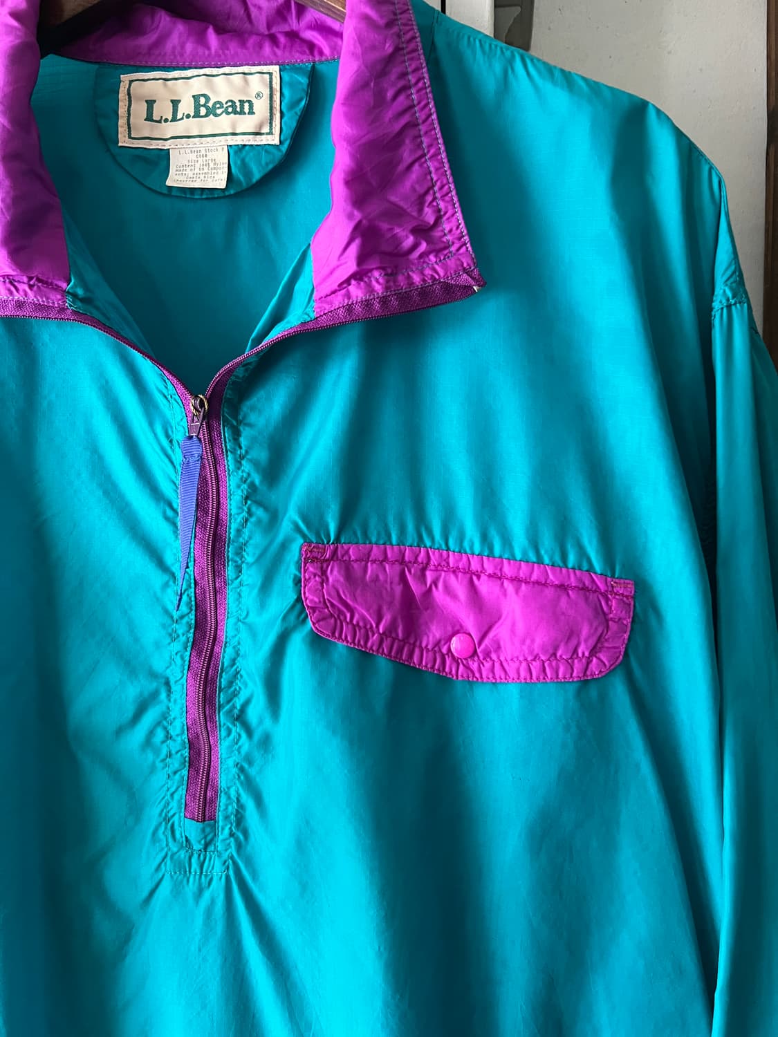 [L]80's L.L.Bean USA 엘엘빈 립스탑 풀오버 자켓 상품이미지3