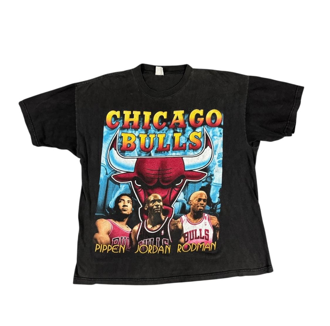 빈티지 90s Chicago Bulls 시카고 불스 마이클 조던 랩티셔츠 상품이미지1