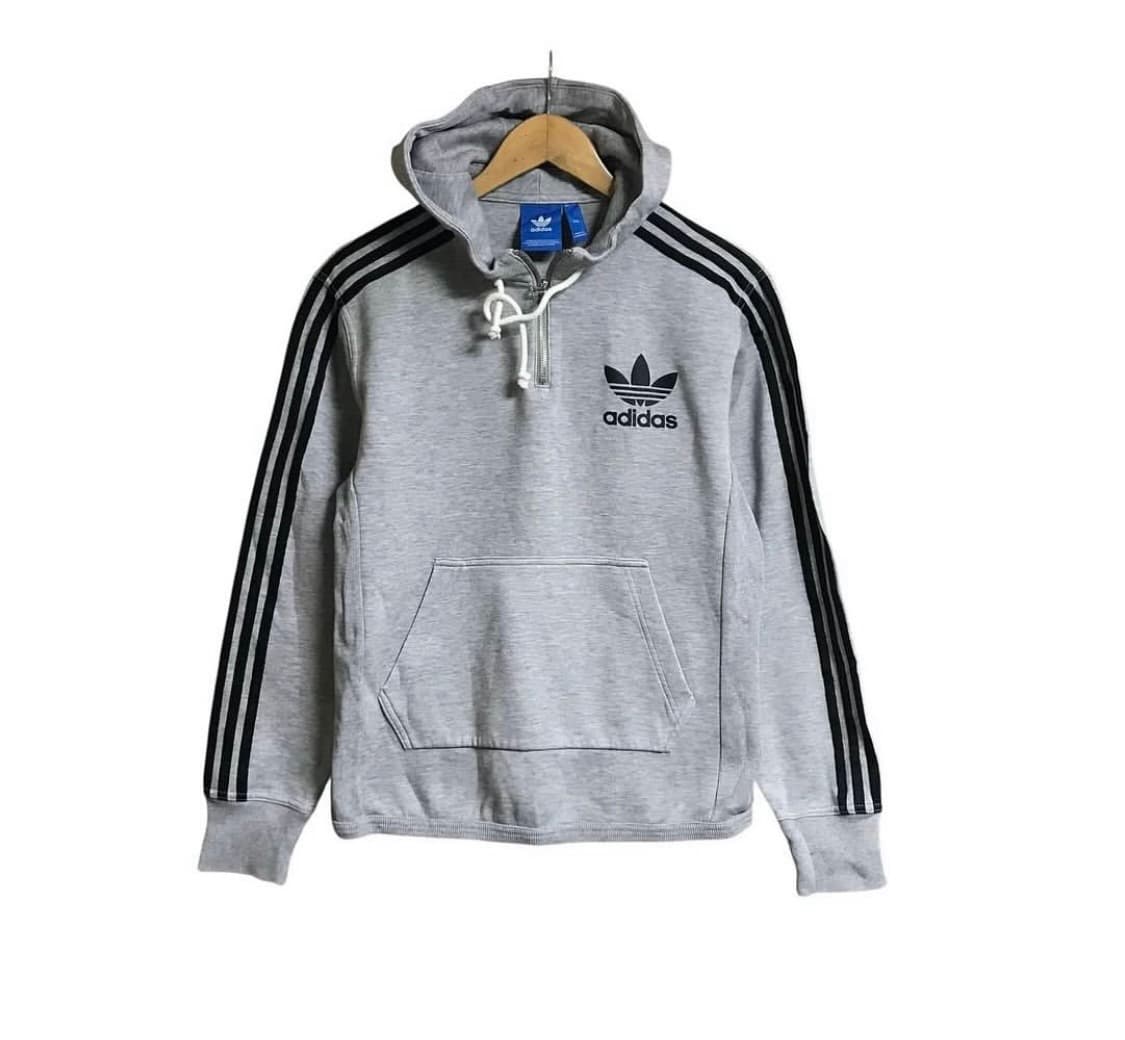 아디다스 불꽃 면 후드 반집업 상품이미지1