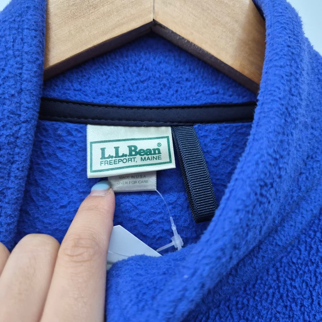 엘엘빈 클래식 플리스자켓 블루 남성 L 상품이미지3