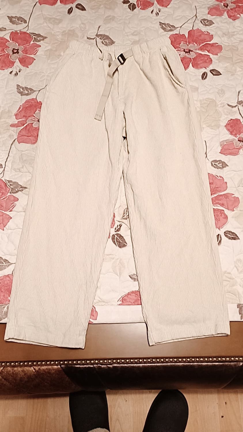 하이드아웃 와이드 코듀로이팬츠 32인치 기장98 상품이미지1