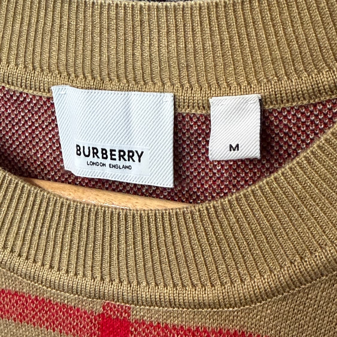 [M] 버버리 노바체크 반팔 니트 상품이미지4