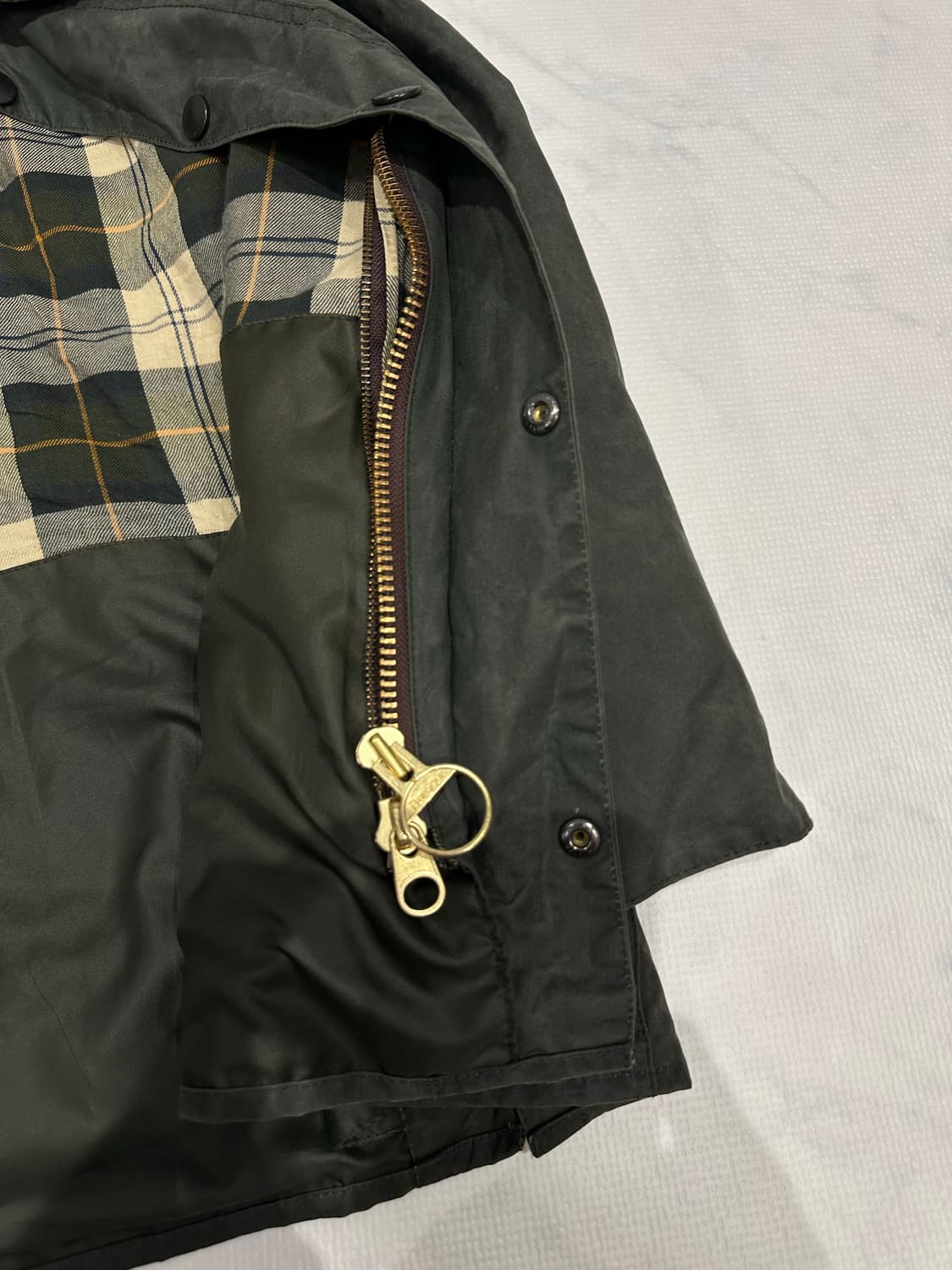 바버 비데일 왁스 자켓 세이지 38 사이즈 상품이미지7