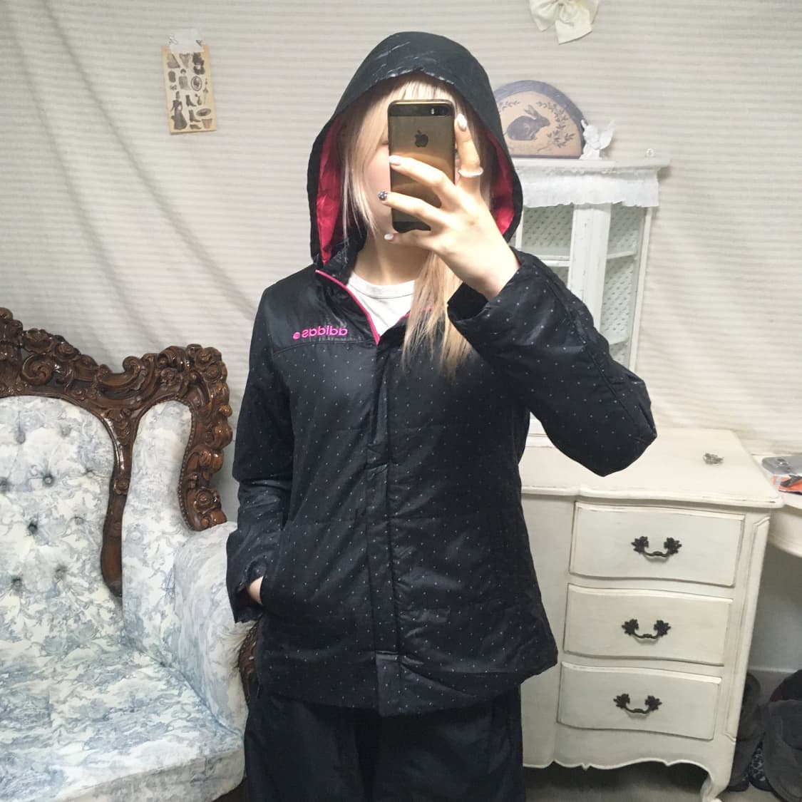 아디다스 블랫 도트 바람막이 점퍼 상품이미지1