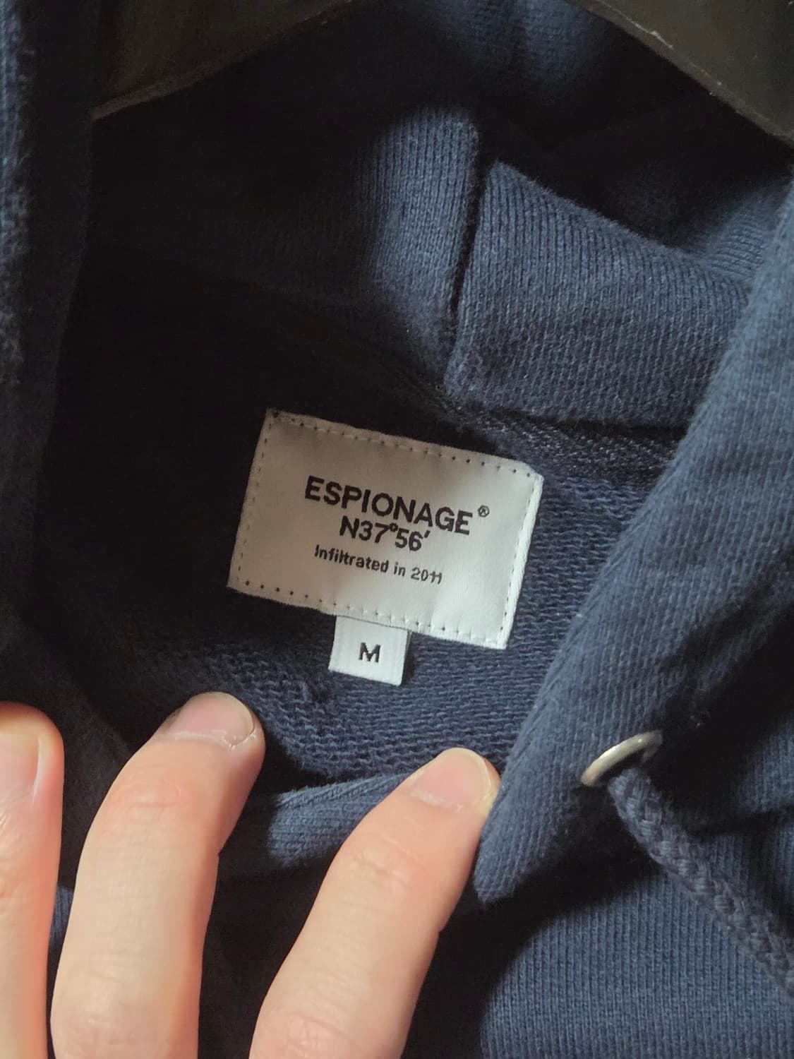 에스피오나지 네이비 후드티 M 상품이미지5