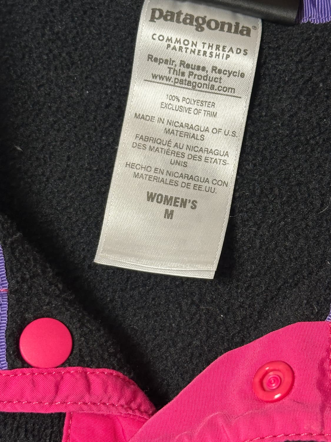 파타고니아 신칠라 블랙 핑크 상품이미지7