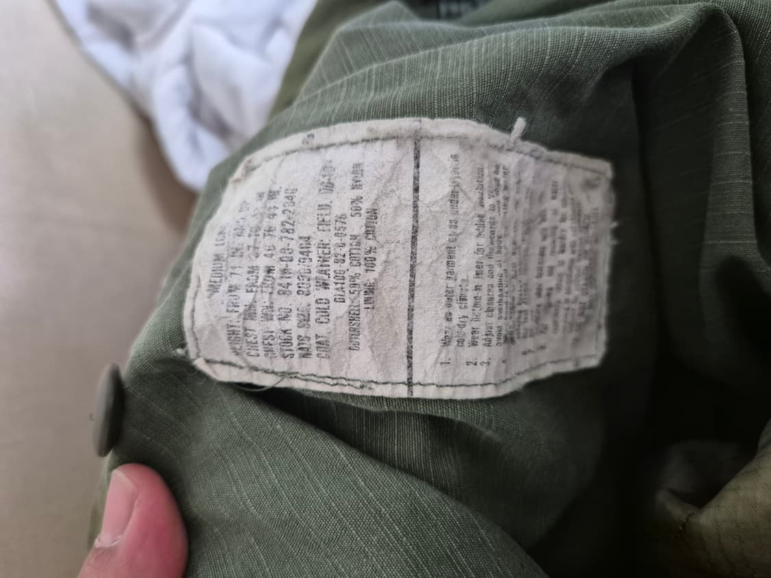 80s 오리지날 m65 필드자켓(데드스탁 내피포함) M/L 상품이미지7
