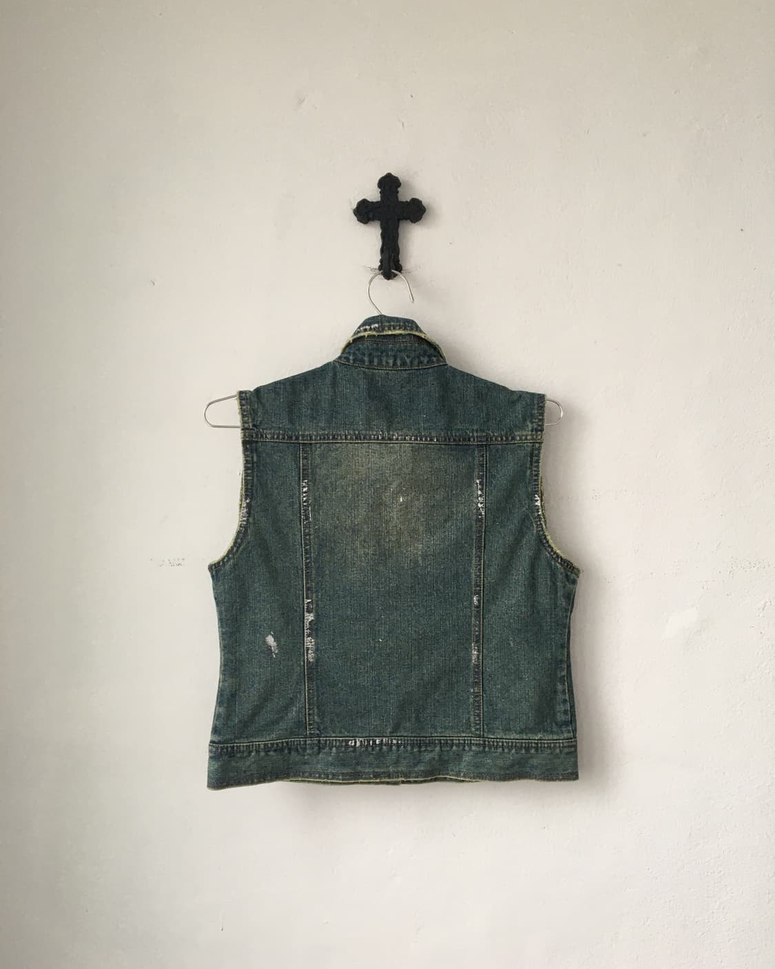 Washing denim vest 상품이미지3