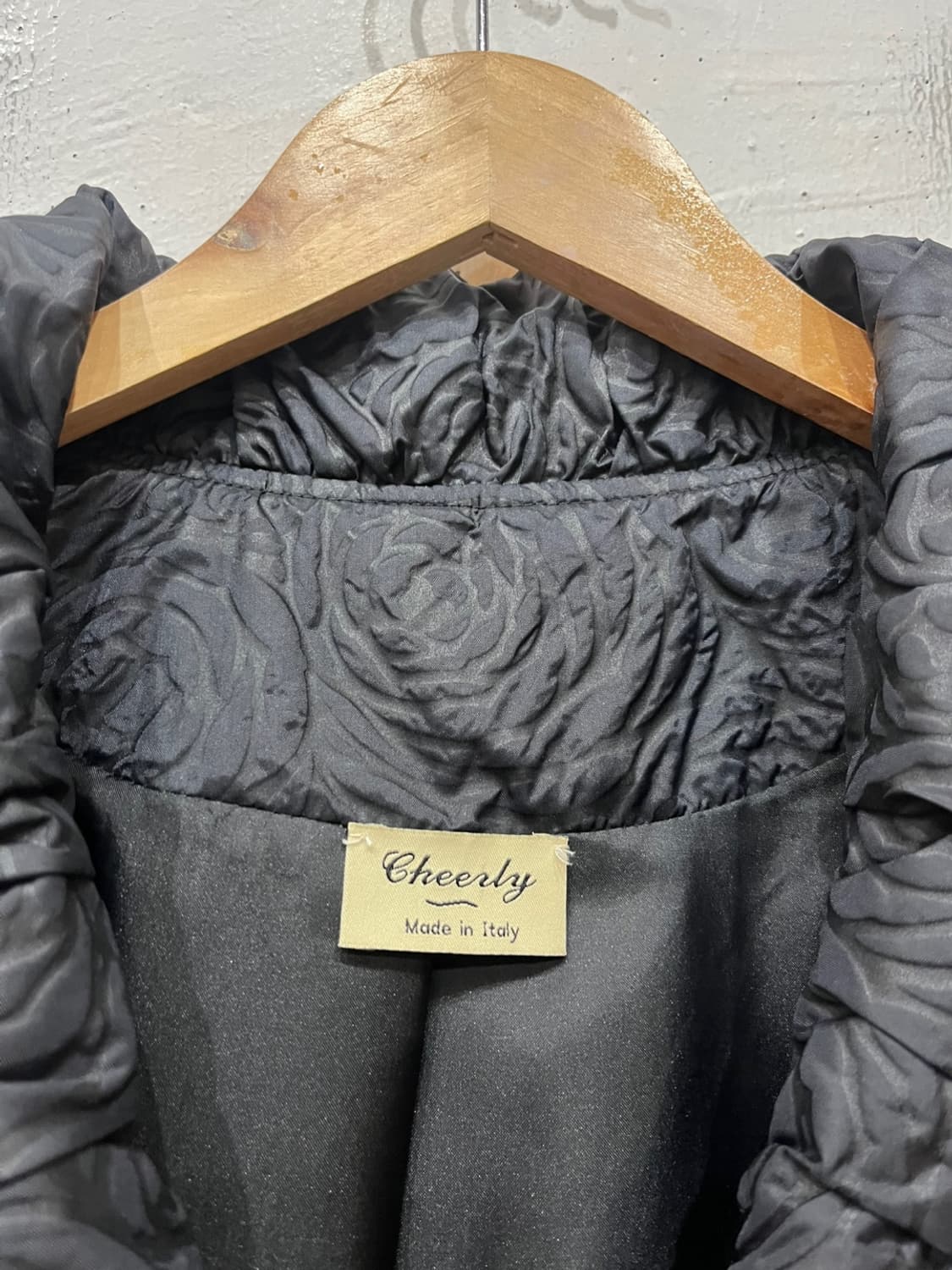 유럽빈티지 Cheerly 로즈패턴 트렌치 코트 Made in ITALY 상품이미지4