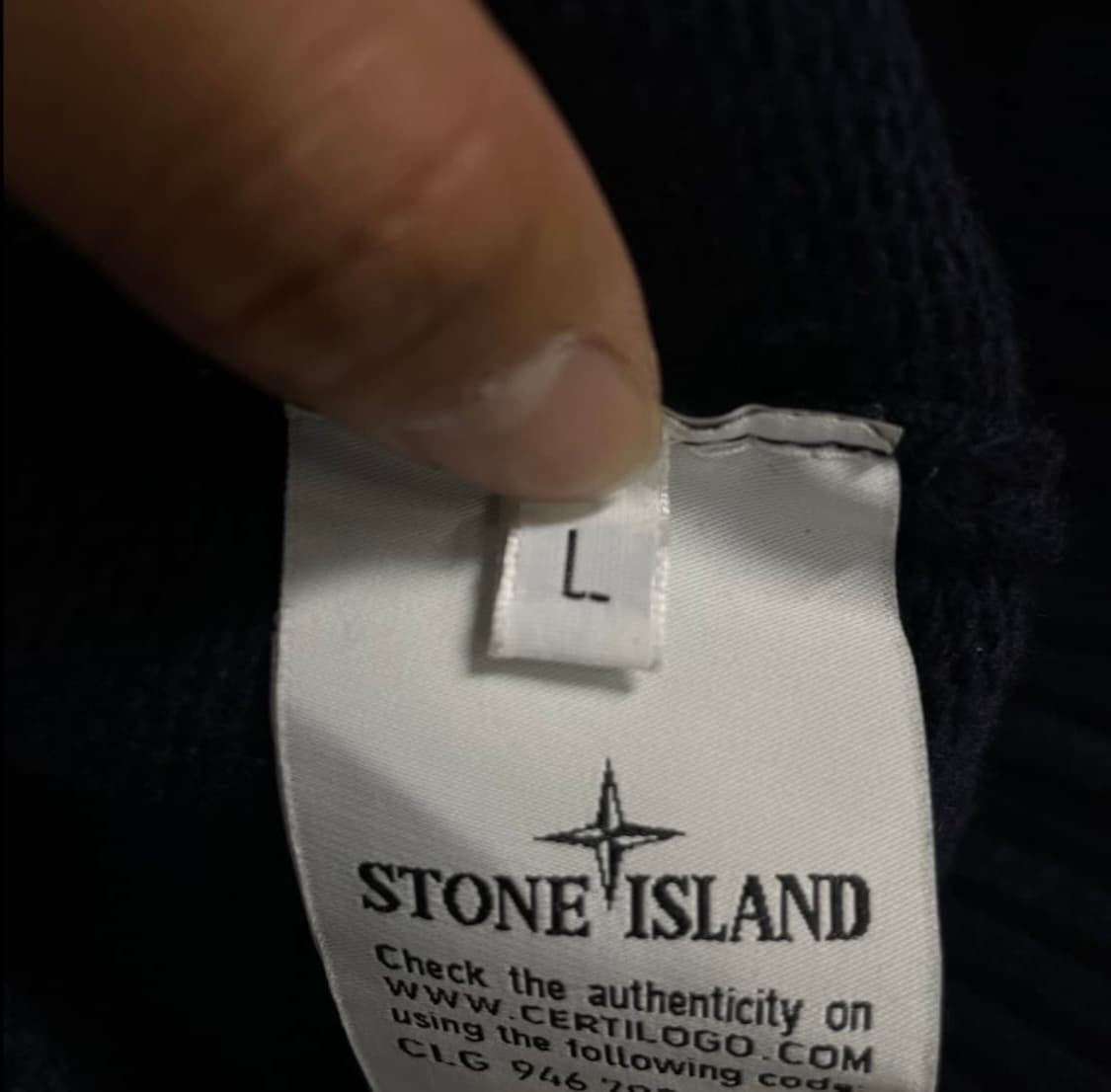 스톤아일랜드 와펜 니트 집업 상품이미지8